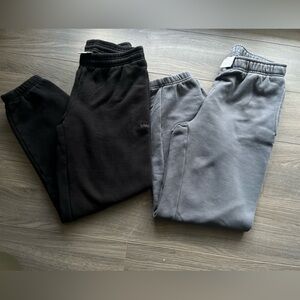 TNA Black Sweatfleece Boyfriend Pants